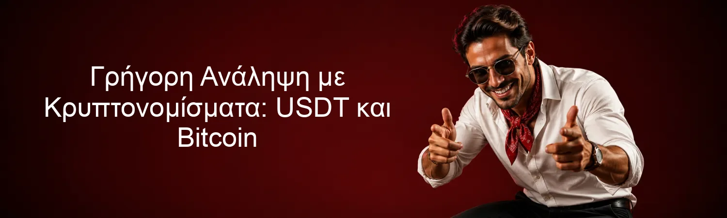 Γρήγορη Ανάληψη με Κρυπτονομίσματα: USDT και Bitcoin